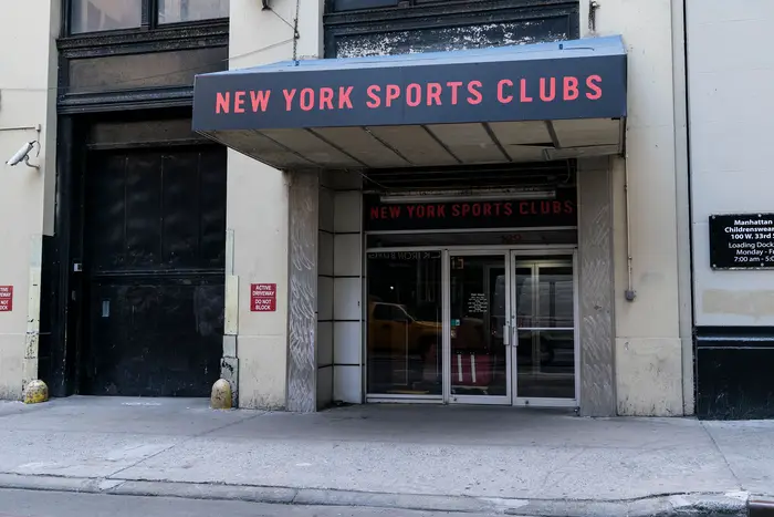 New York Sports Club on 32nd Street in a photograph from June 16th, 2020.